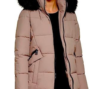 DKNY women’s sport puffer coat // WHITE-Small